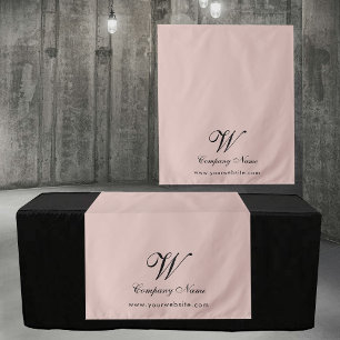 Custom Pink Business Table Runner Banner Script Tapestry