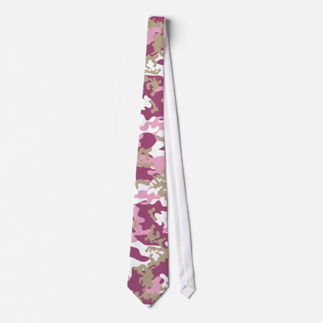 Custom Pink Camo Tie (Front)
