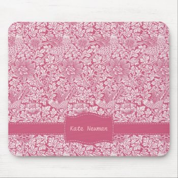 Custom Pink Chintz Mouse Pad by Art1900 at Zazzle