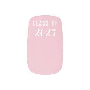 Custom Pink Class of 2025  Minx Nail Art