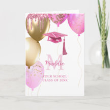 Custom Pink Girls Graduation