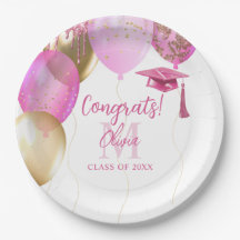 Custom Pink Girls Graduation Party