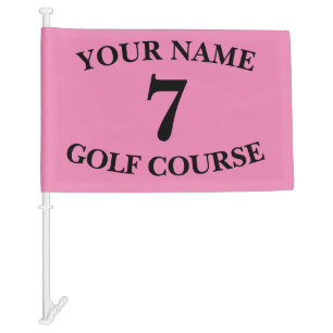 Custom Pink Golf Flag