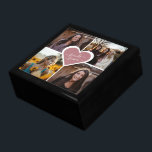 Custom Pink Heart Friends Forever Photo Gift Box<br><div class="desc">Create a beautiful gift for your friends. Easily personalize our custom photo gift box featuring 4 photos and a pink heart with the text 'Friends Forever' inside.</div>