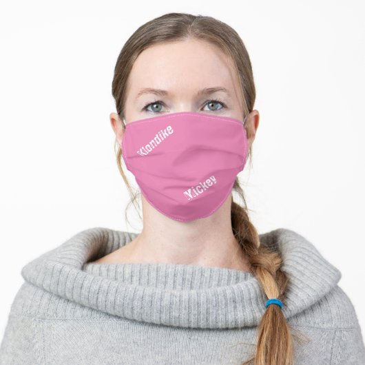 Custom Pink Mask (Worn)