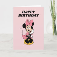 Custom Pink Minnie Mouse Girl's Birthday