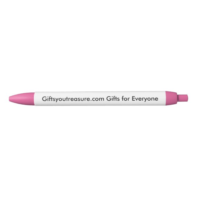 Custom Pink Name Quote Company Slogan Photo Art Pen (Front)