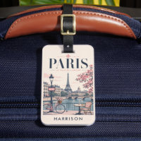 Custom Pink Nostalgic Eiffel Tower Paris France