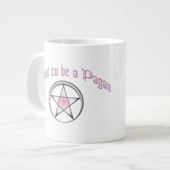 Custom Pink Pagan Pride Jumbo Mug by BaileysByDesign at Zazzle