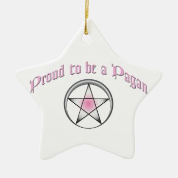 Custom Pink Pagan Pride Star Ornament by BaileysByDesign at Zazzle