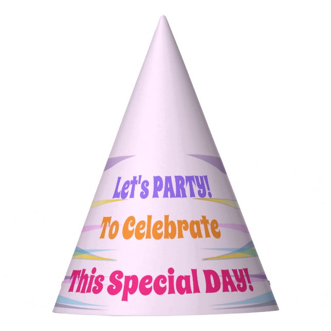 Custom Pink Party Hat (Front)
