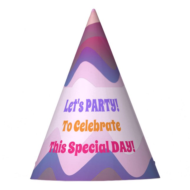 Custom Pink Party Hat (Front)