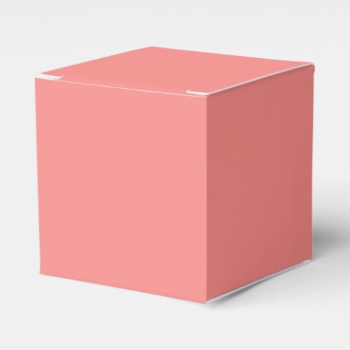 Custom Pink Peach Trendy Solid Color Classic Favor Boxes