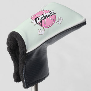 Custom Pink Personalized Golf Clubs Monogram  Head Cover