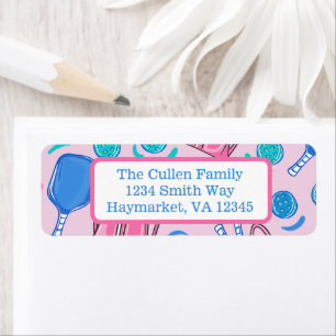 Custom Pink Pickleball  Label