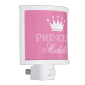 Custom pink princess crown night light for kids (Right)