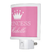 Custom pink princess crown night light for kids (Left)