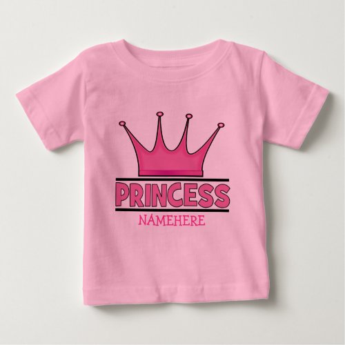 Custom Pink Princess T_shirt