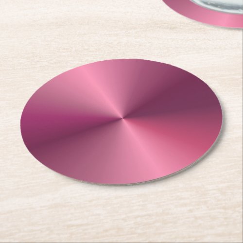 Custom Pink Purple Color Elegant Blank Template Round Paper Coaster
