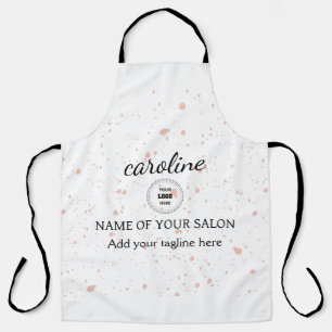 Custom Pink Splatter Apron 