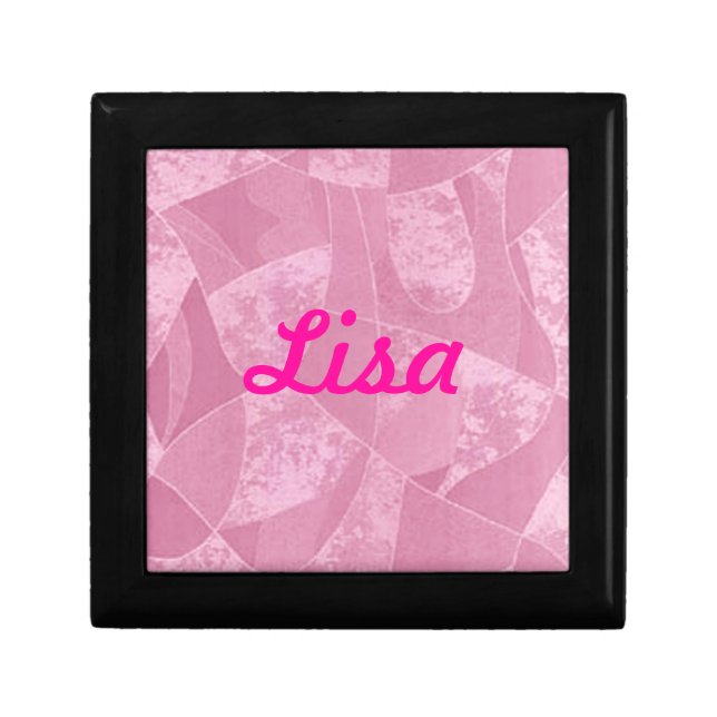 Custom Pink Stain Glass Gift Box (Front)