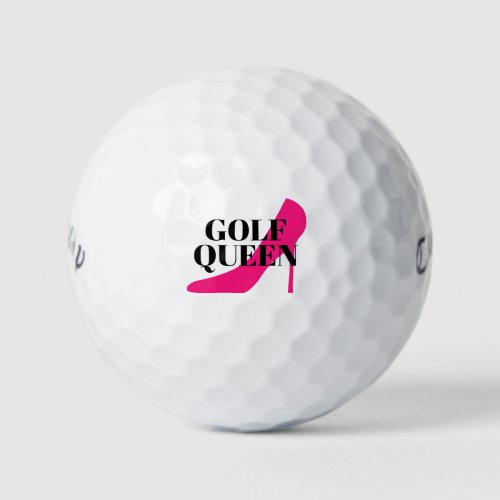Custom pink stiletto golfing queen Callaway Golf Balls