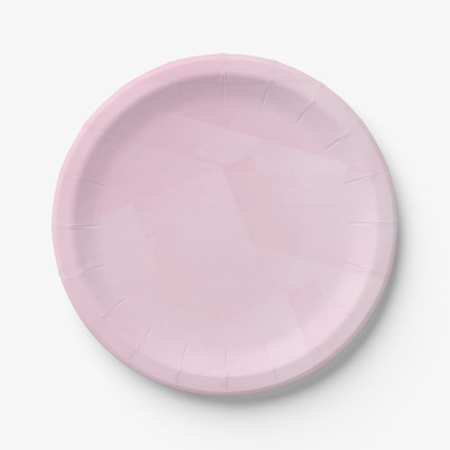 Custom Pink White Blank Trendy Elegant Template Paper Plates