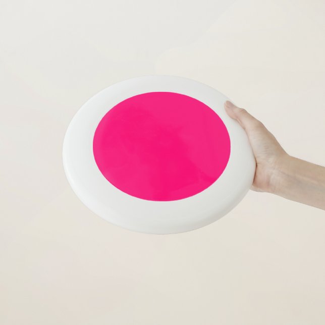Custom Pink & White Frisbee – Ultimate Outdoor Fun (In Hand)
