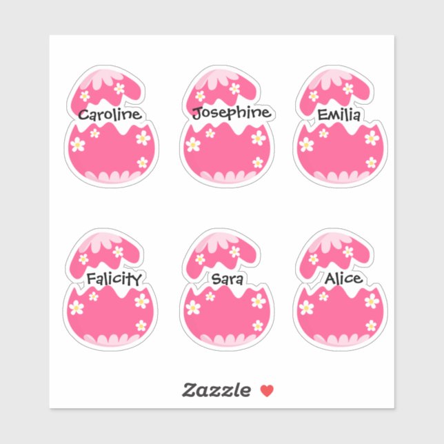 Custom Pinky Egg Stickers (Sheet)