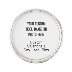 Custom Pins: Create Custom Silver Plated Lapel Pin