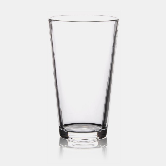 Custom Pint Glass 16 oz, Set of 1 (Glassware)