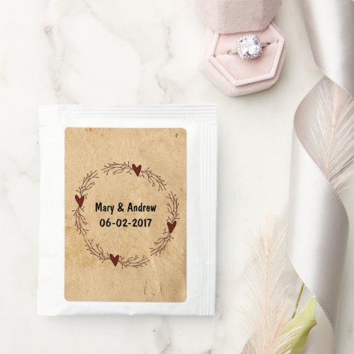 Custom Pip Berry Heart Tea Bag Drink Mix