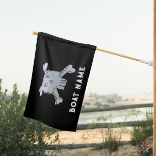 Custom Pirate Boat Flag