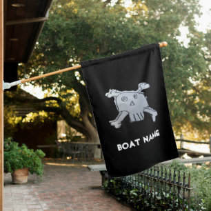 Custom Pirate House Flag