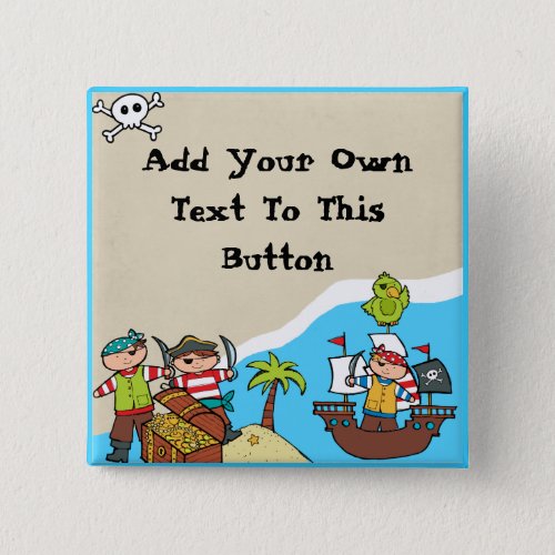 Custom Pirate Party Button