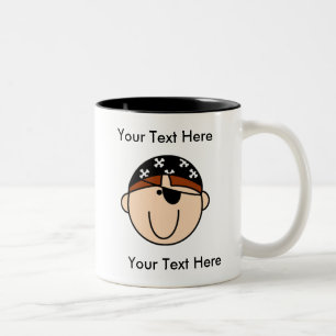 Custom Pirate Red Mug - Customizable