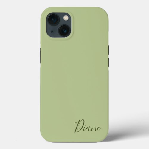 Custom Pistachio Green iPhone 13 Case