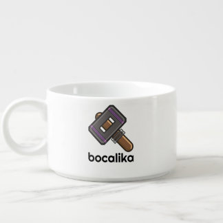 Custom Pixel Hammer Logo Chili Bow – Editable Text Bowl