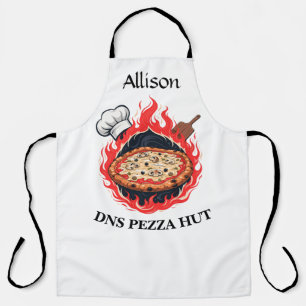 Custom Pizza Chef Apron   Personalized Pizzeria 