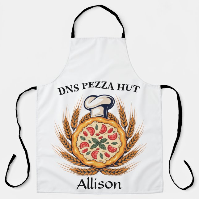Custom Pizza Chef Apron | Personalized Pizzeria  (Front)