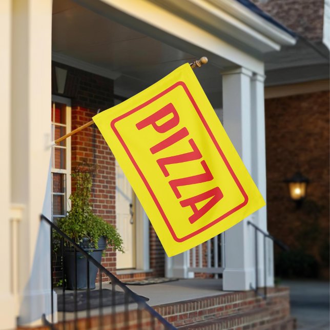 Custom Pizza Court Business Store Advertising House Flag (Creator Uploaded)