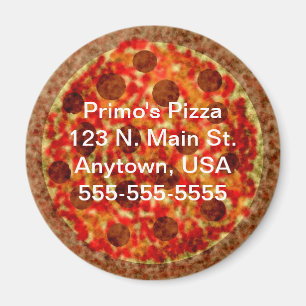 Custom Pizzeria Pizza Promotional Magnet