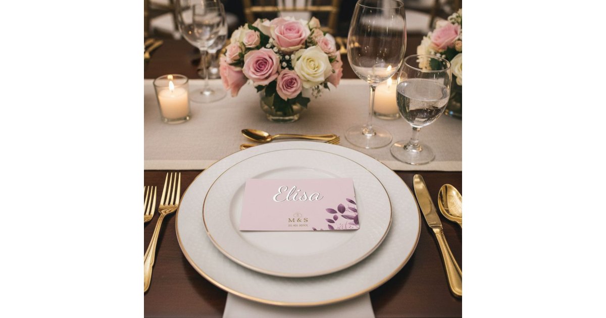 Custom Place Cards Personalized Wedding | Zazzle