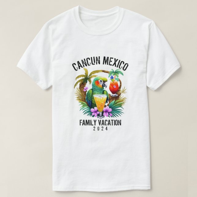 Custom Place Family Vacation Group Matching T-Shirt (Design Front)