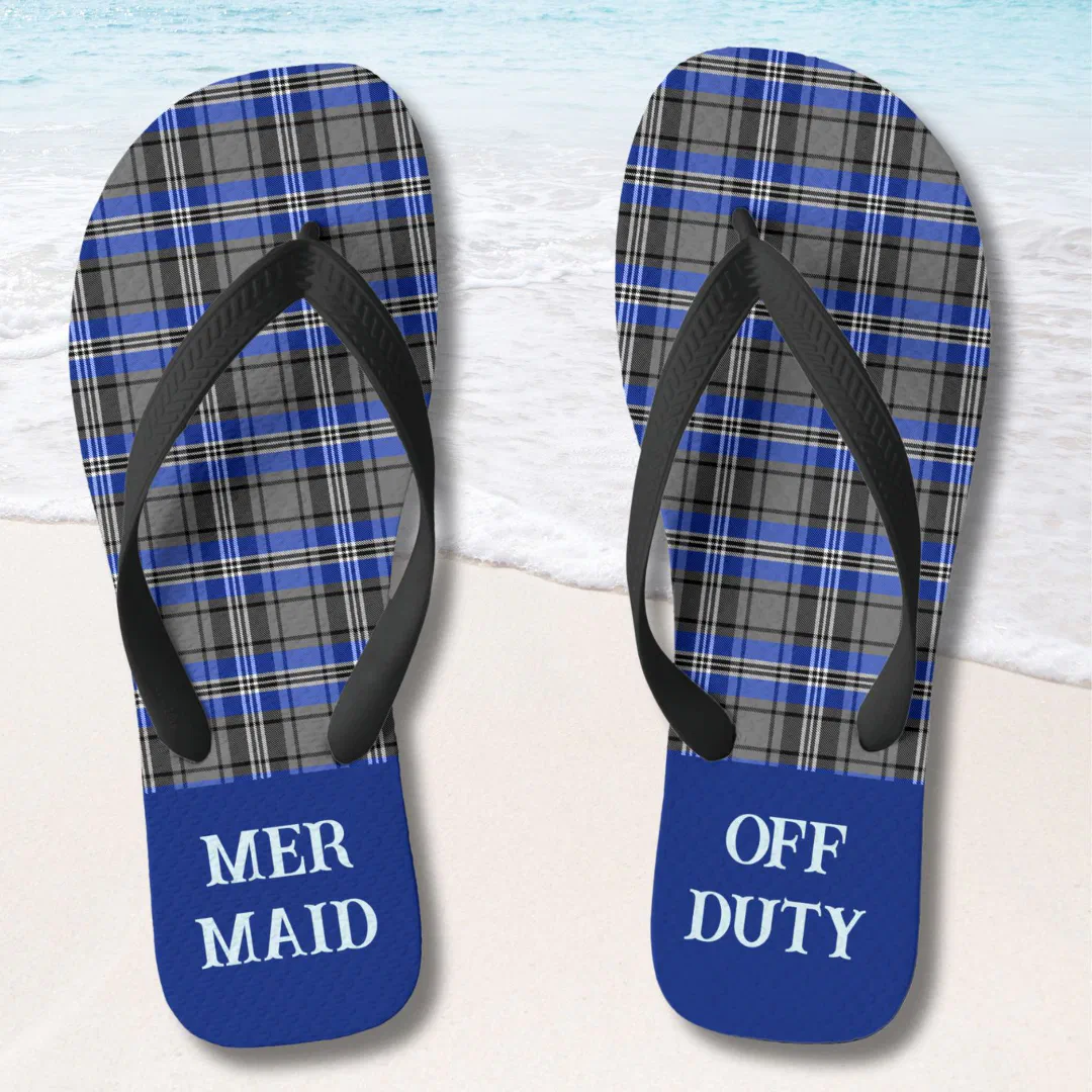 Custom Plaids Funny Beach Retirement Gifts for Dad Flip Flops (Creator Uploaded)