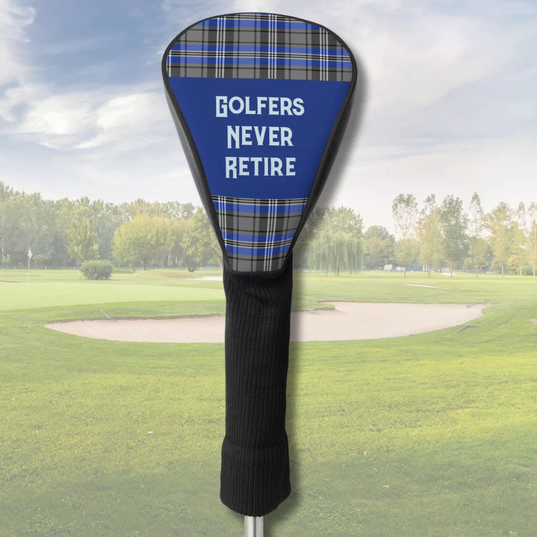 Custom Plaids Sports Retirement Gifts for Dad Golf Head Cover (Creator Uploaded)