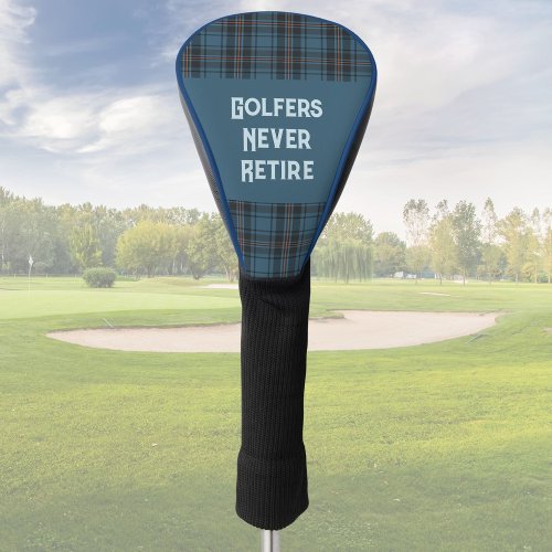 Custom Plaids Sports Retirement Gifts for Dad Golf Head Cover