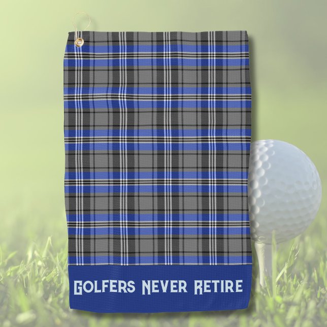 Custom Plaids Sports Retirement Gifts for Dad Golf Towel (Creator Uploaded)