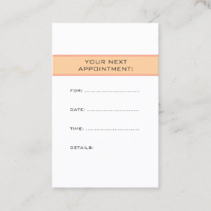 Custom Plain Appointment Reminder Template Card