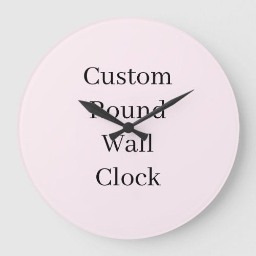 Custom Plain Color Lavender Blush Round Wall Clock
